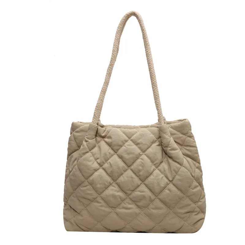 Vente en gros hiver coton maille une épaule petit sac carré femme deviner sacs le sac fourre-tout sacs à main