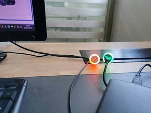 60米PC汽车仪表板安装USB 2.0公母插座延长板电缆不同led颜色 - Product Image 6
