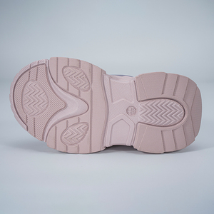 कोई टाई स्नीकर लड़कियों के आकस्मिक खेल जूते नए प्लश एकमात्र स्लिप-ऑन जाल कपड़े पहने हुए जूते बैंगनी गुलाबी राजकुमारी जूते - Product Image 6