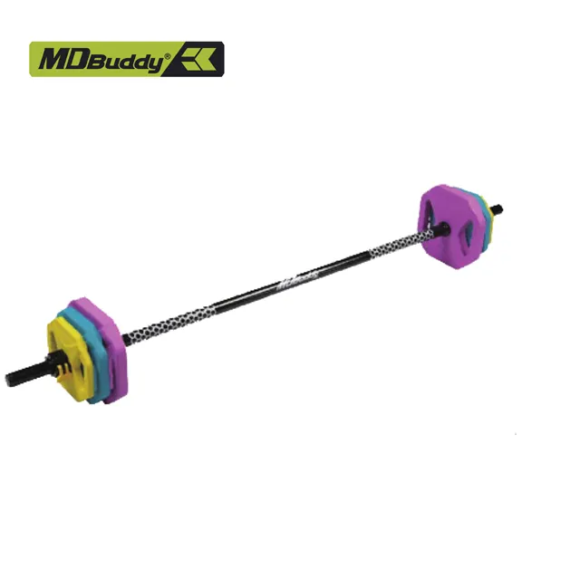 Md Buddy 20Kg Rubber Pomp Set Gewichten Voor Groep Fitness