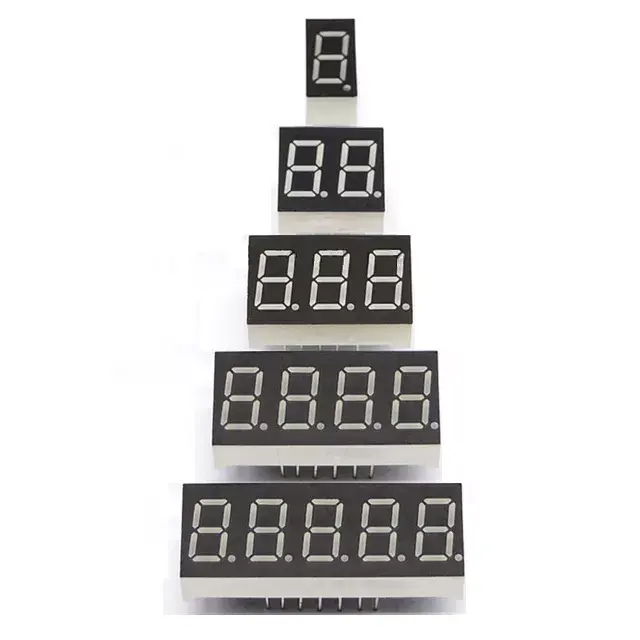 Hoge Kwaliteit 0.25 0.28 0.36 0.39 0.56 0.8 Inch 1 2 3 4 Cijfers Led 7 Segment Display