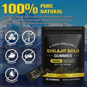 Großhandel Handelsmarke Gold Shilajit Gummies für Erwachsene Immun unterstützung Energie steigern mehrere Mineralien Fulvin säure Shilajit - Product Image 4