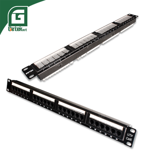 GETEKnet原始设备制造商网络Cat5e Cat6 UTP FTP 24 48端口24端口RJ45 Rj-45接线板24端口Cat6a卸载电缆管理