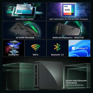F1A Intel Core Ultra 125H Gaming Mini PC 14-core 18-thread Intel Arc Graphics Computer PC AI Mini PC Gaming Computer - Product Image 2