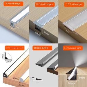 競争力のあるLEDリニアライトハウジングチャンネル押し出し埋め込み式超スリム<span class=keywords><strong>7mm</strong></span>埋め込み式アルミニウムLEDプロファイル用