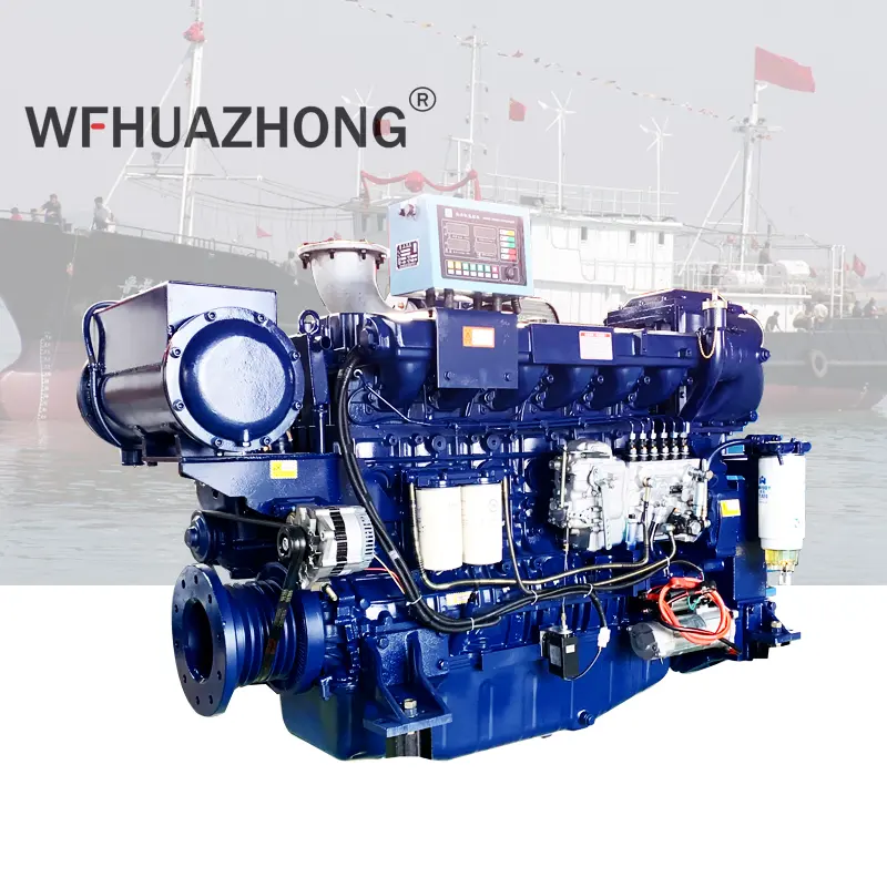 Ucuz fiyat 350hp 400hp deniz gemi motoru dizel tekne için