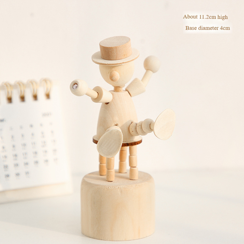 Clown de marionnettes abricot
