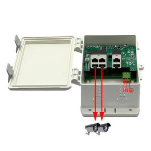Outdoor Rainproof Security Monitoring Dedicated POE Switch Plug and Play 48V 4+2 100Mbps POE Switch - Product Image 4