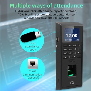 Sistema de control de Acceso a puerta inteligente, kit de teclado 125, reloj de tiempo del usuario, huella dactilar, RFID, 1000 Khz, TCP/IP - Product Image 2
