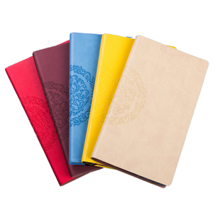 Hot Selling A6 Journal Notizbuch Mehrfarbiges Business Strappy Design 100 Blatt Benutzer definiertes Logo Hartleder abdeckung für Büro