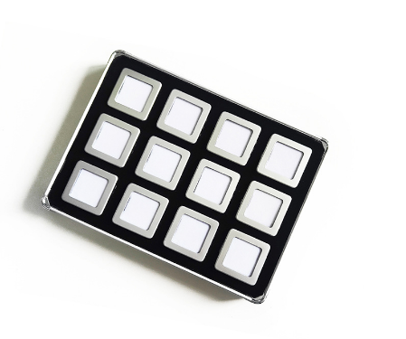 Boîte en métal en argent12pcs