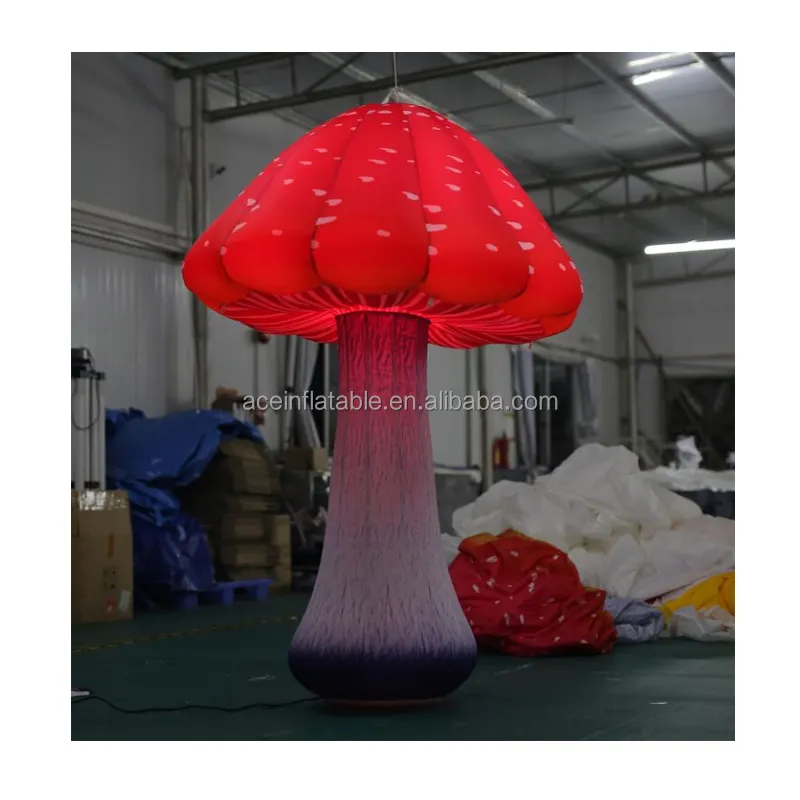 Ballon géant décoratif d'extérieur, modèle gonflable alice au pays des merveilles, décoration de fête, champignon gonflable