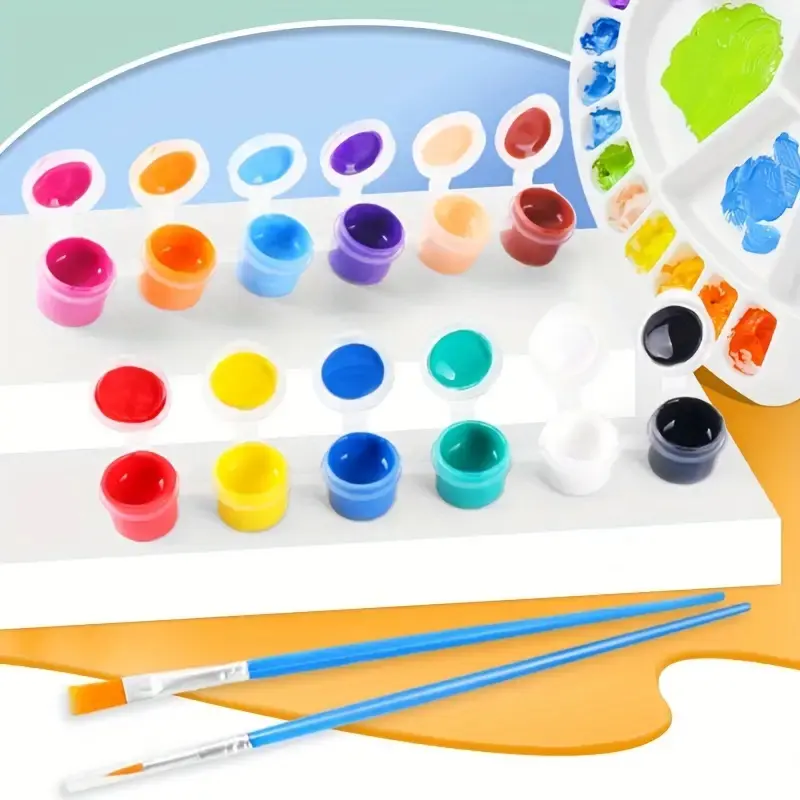 Opeth 5ml handbemaltes Acryl-Farbset mit Pinsel 12/6 Farben DIY-Malwerkzeuge günstiges Kinder-Marketing-Set