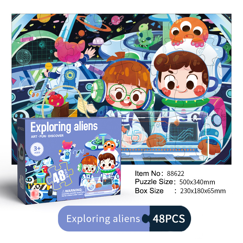 48pcs Exploration des étrangers