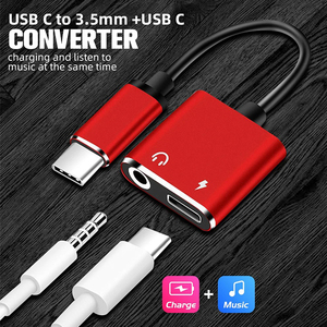 3.5mm Earphone Jack USB C <strong>Audio</strong> Cable Earphone <strong>Adapter</strong> <strong>Adapter</strong> Type C to 3.5 mm Type-C <strong>Audio</strong> Splitter - Product Image 2