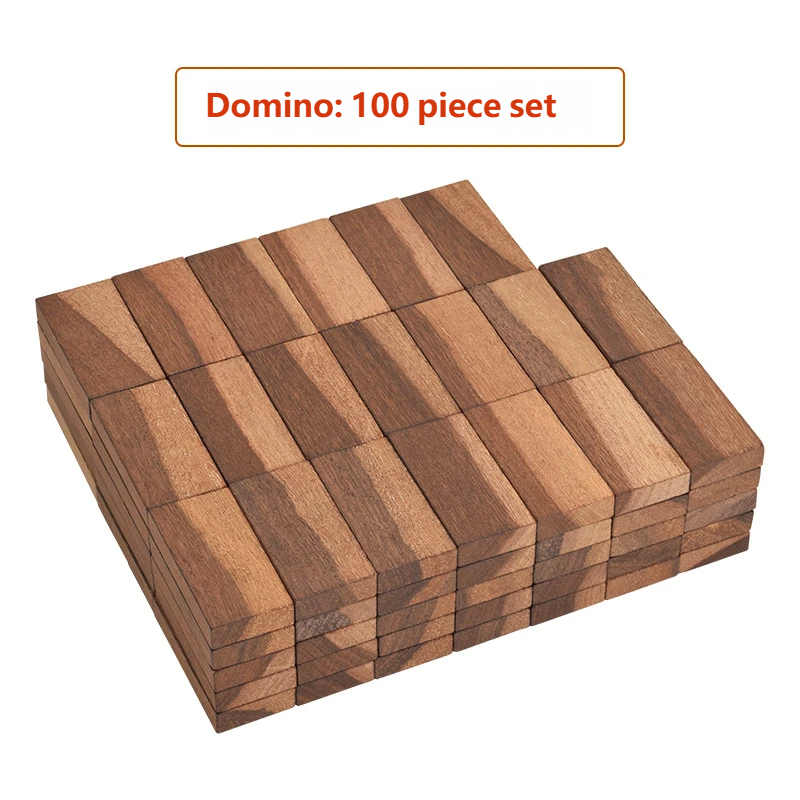 100-piece set-natural wood dominoes