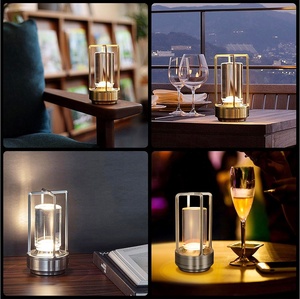 Cordless Portable Led Table Light Touch Decor Battery Rechargeable Table <strong>Lamp</strong> with Wireless <strong>Charging</strong> for Hotel Restaurant Decor - Product Image 6