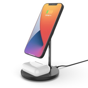 ที่วางโทรศัพท์ตั้งโต๊ะแบบแม่เหล็ก15W เหมาะสำหรับ Android และ Apple ชาร์จเร็วแบบ2-in-1ที่ชาร์จไร้สายแนวตั้ง - Product Image 4