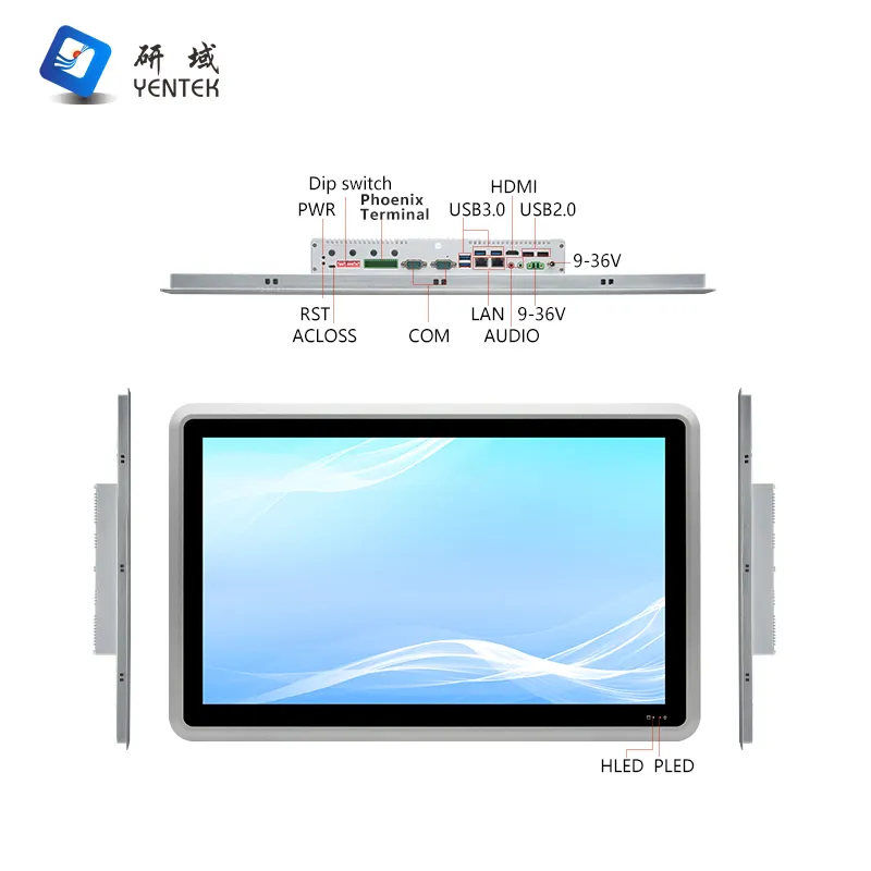 OEM ODM 23.8 inch 1920*1080 lcd touch screen Intel J6412/7300U/8260U/1135G7/1235U tablet pc wifi industrial panel pc