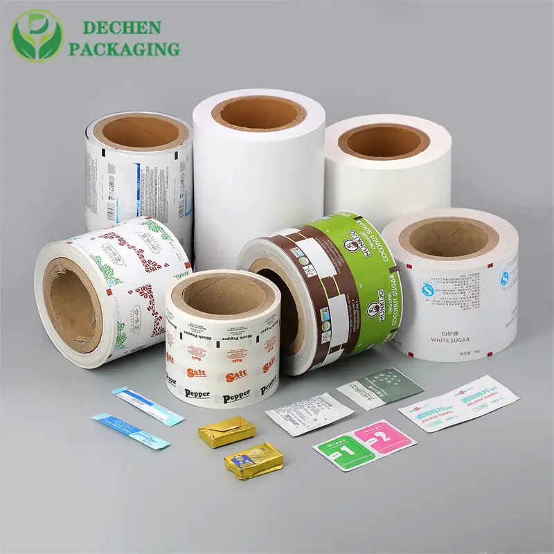 Deli Sachet Rouleau de papier ciré avec logo Papier sulfurisé imprimé alimentaire Paquet alimentaire PE Vierge CMJN