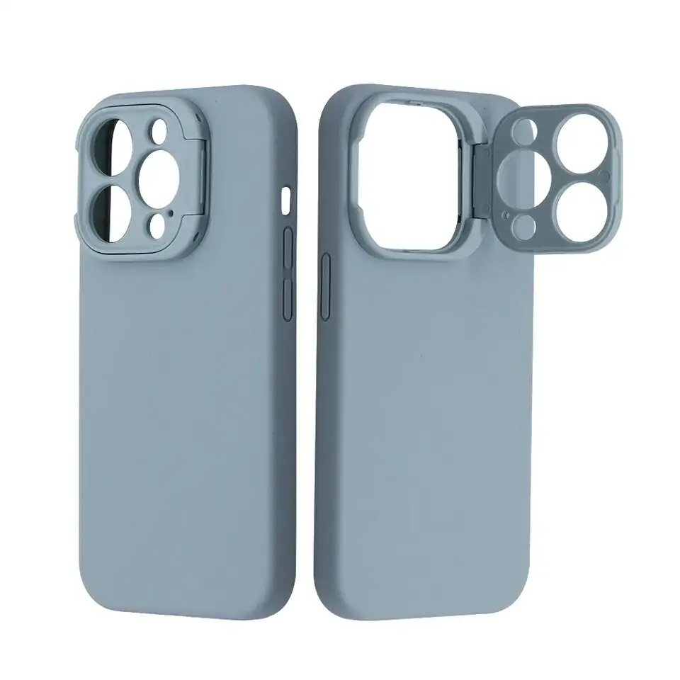 WOWCASE-funda magnética de silicona líquida para teléfono móvil, carcasa dura a prueba de golpes con soporte para lente de cámara, para iPhone 14 pro max 15 13 12 11