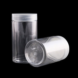 Wholesale 300ml 400ml 500ml 600ML 800ml 1000ML PET Plastic Transparent Jar <strong>Container</strong> with Large Mouth - Product Image 2