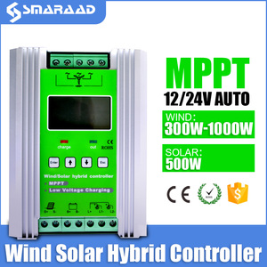 Regolatore di carica ibrido del vento solare MPPT pwm con Display a LED 12V 24V - Product Image 2
