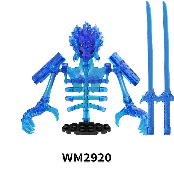 WM6208 Japanese Anime Uzumaki Susanoo Ninjutsu Collect Educational Plastic Mini Educational Building Blocks for Kids Gift Toys