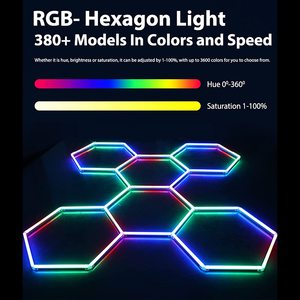 Werkseitig angepasste Sicherheits fernbedienung Sechs kant beleuchtung RGB-LED-Arbeits leuchte 12V