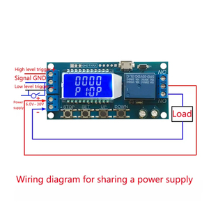 Xy-lj02 mikro USB dijital LCD ekran zaman geciktirme rölesi modülü DC 6-30V kontrol çok fonksiyonlu zamanlayıcı anahtarı tetik döngüsü modülü