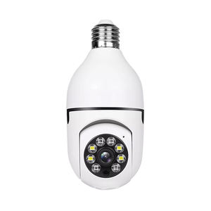 2025 1080P WiFi panoramik kablosuz ampul IP kamera 360 derece Mini gözetim sistemi ev güvenlik ışığı ampul yüksek çözünürlüklü - Product Image 1