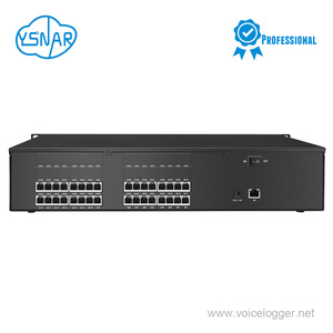 32CH Standalone Network 2U Rack Voice Logger With SDK/API, 32-Line PSTN Landline Telephone Call Voice Recorder With HDD &amp; 5&quot; LCD - Product Image 3