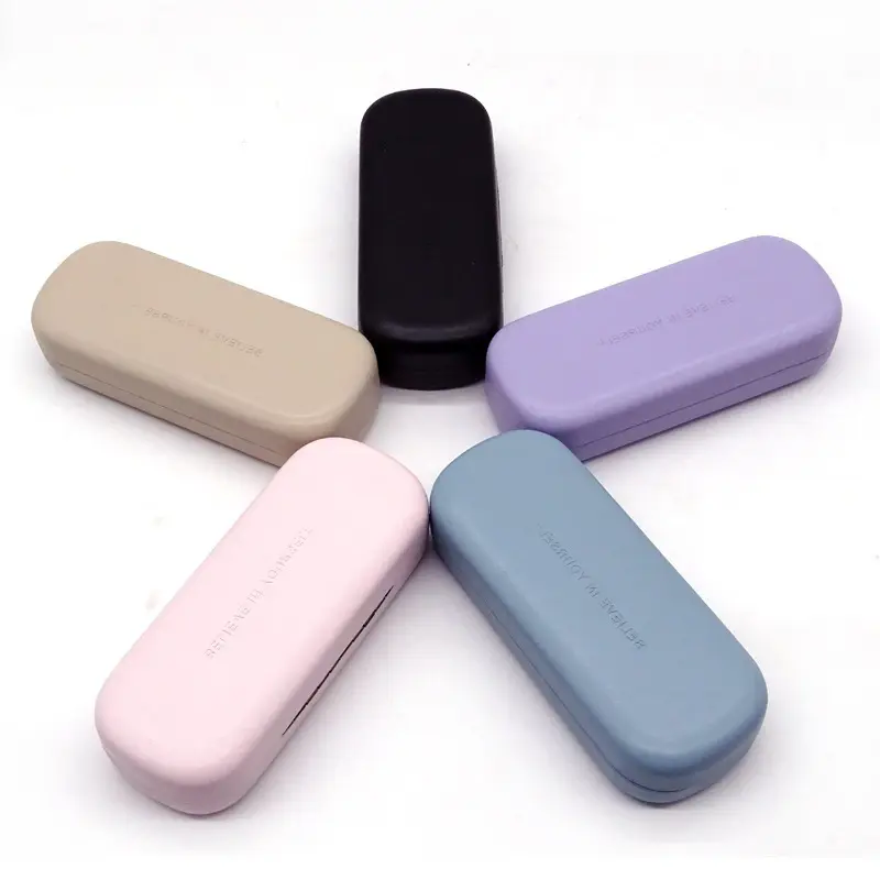 Wholesale Classic PU Glasses Case Optical Eyewear Sunglasses Case Multicolor Leather Hard Eyewear Packaging Box