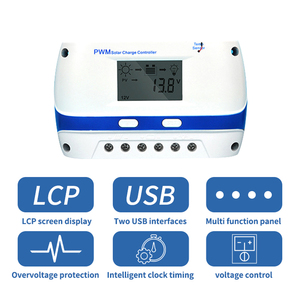 Pwm Solar laderegler 12 24V Auto Solar Panel Laderegler mit Load Timer mit LCD-Display Mppt Lades teuerung - Product Image 4