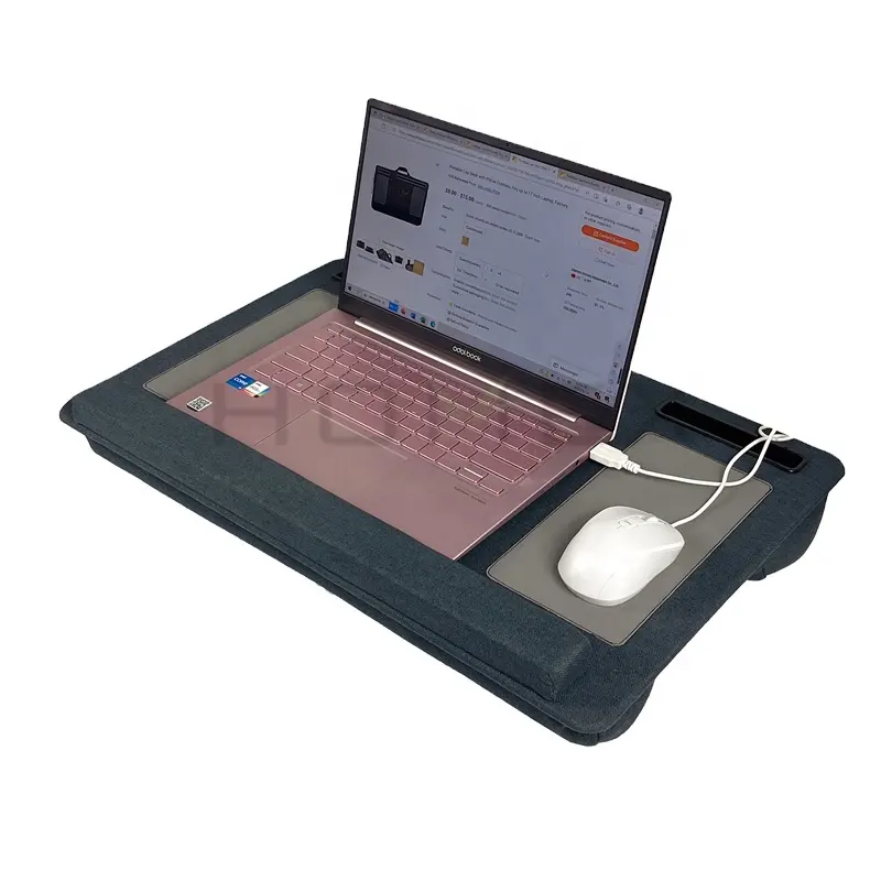 Draagbare Lapdesk Met Telefoon Houder & Polssteun Voor Notebook, Tablet, Bed, Sofa