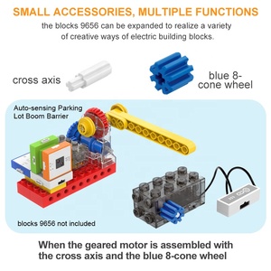 Bloques de entrenamiento de pensamiento lógico de juguete STEM, componente electrónico de coche, circuito de Física de juguete, enchufe de programación, juego de construcción de bloques de coche - Product Image 5