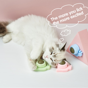 Juguetes interactivos para mascotas, Bola de hierba gatera giratoria para gatos, para limpiar los dientes - Product Image 2