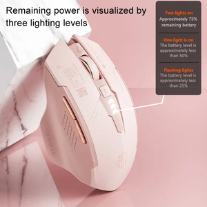 Vendita Flash 2400 DPI Inphic F8 2.4G ricarica senza fili per Computer giochi Mouse Computer portatile uso portatile Mouse ricaricabile - Product Image 4