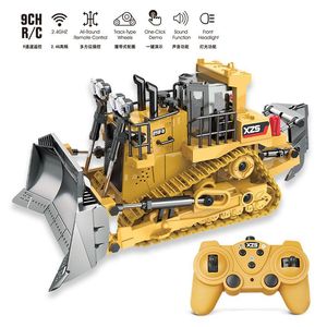 1:<strong>24</strong> Children's Alloy Track <strong>Wireless</strong> Remote Control Bulldozer With Light&amp;Sound Excavator <strong>Toy</strong> - Product Image 3