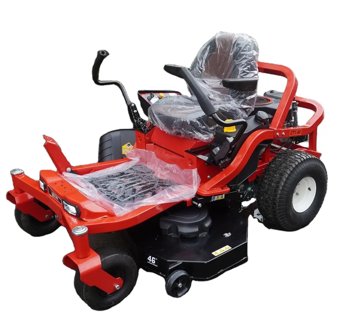 Aço Chasis Equitação Lawn Mower Gasolina Weed Car Zero Turn Ride-on Mower 48 Inch Gasolina equitação Cortador de grama