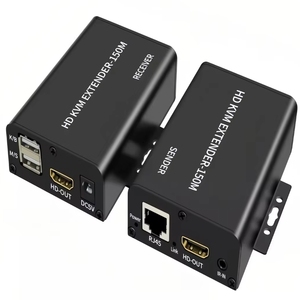 HDMI KVM扩展器通过5/6类以太网电缆连接到150M 1080P HDMI USB RJ45局域网扩展器支持键盘鼠标扩展传输 - Product Image 6