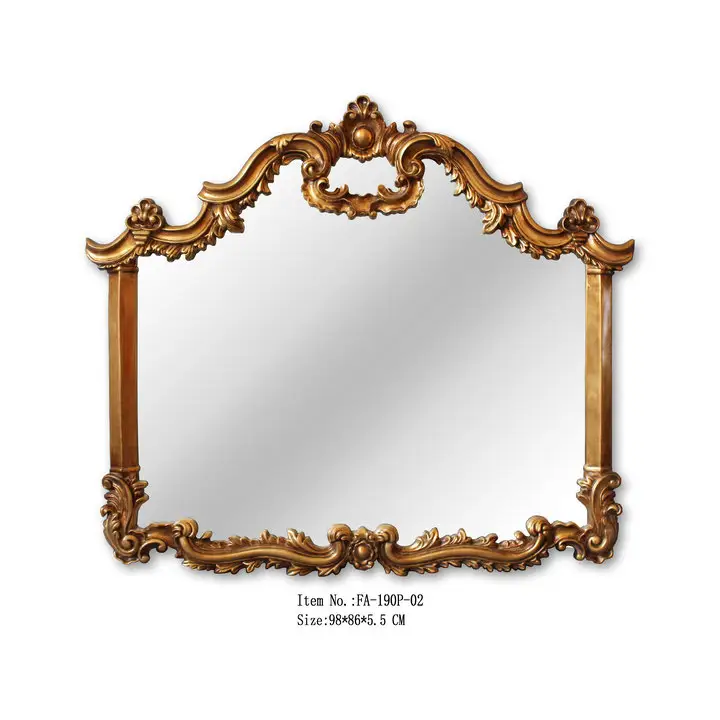 Espelho de parede clássico, estilo francês, dourado, quadrado, antigo, venda imperdível
