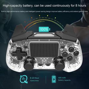 Controlador de Joystick Gamepad inalámbrico con función de Panel táctil de luz LED de 7 colores para controlador de juego PS4 para PS4 - Product Image 2