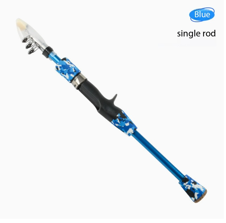 Canna da pesca blu