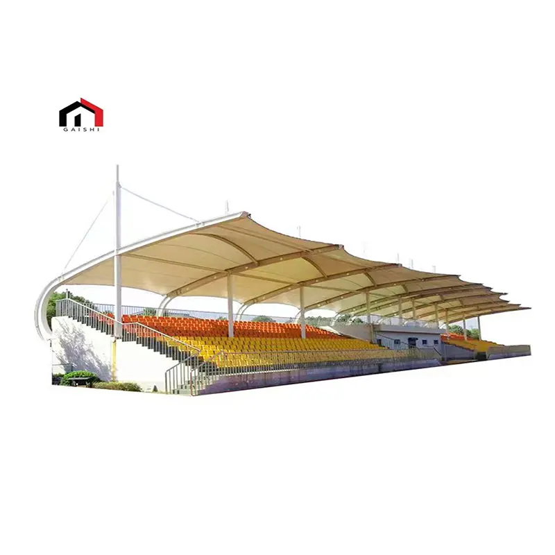 Novo Personalizado 2024 PTFE/PVDF Estrutura De Membrana De Tração Para Tênis Esporte Rourt Na Tampa Do Telhado Do Estádio