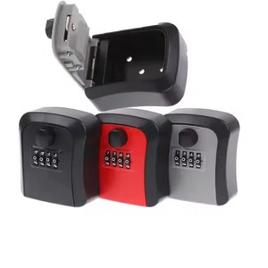 Nuevo código inteligente contraseña llave caja de bloqueo llave de almacenamiento montado en la pared llave caja de seguridad impermeable al aire libre Keybox 4 dígitos contraseñas