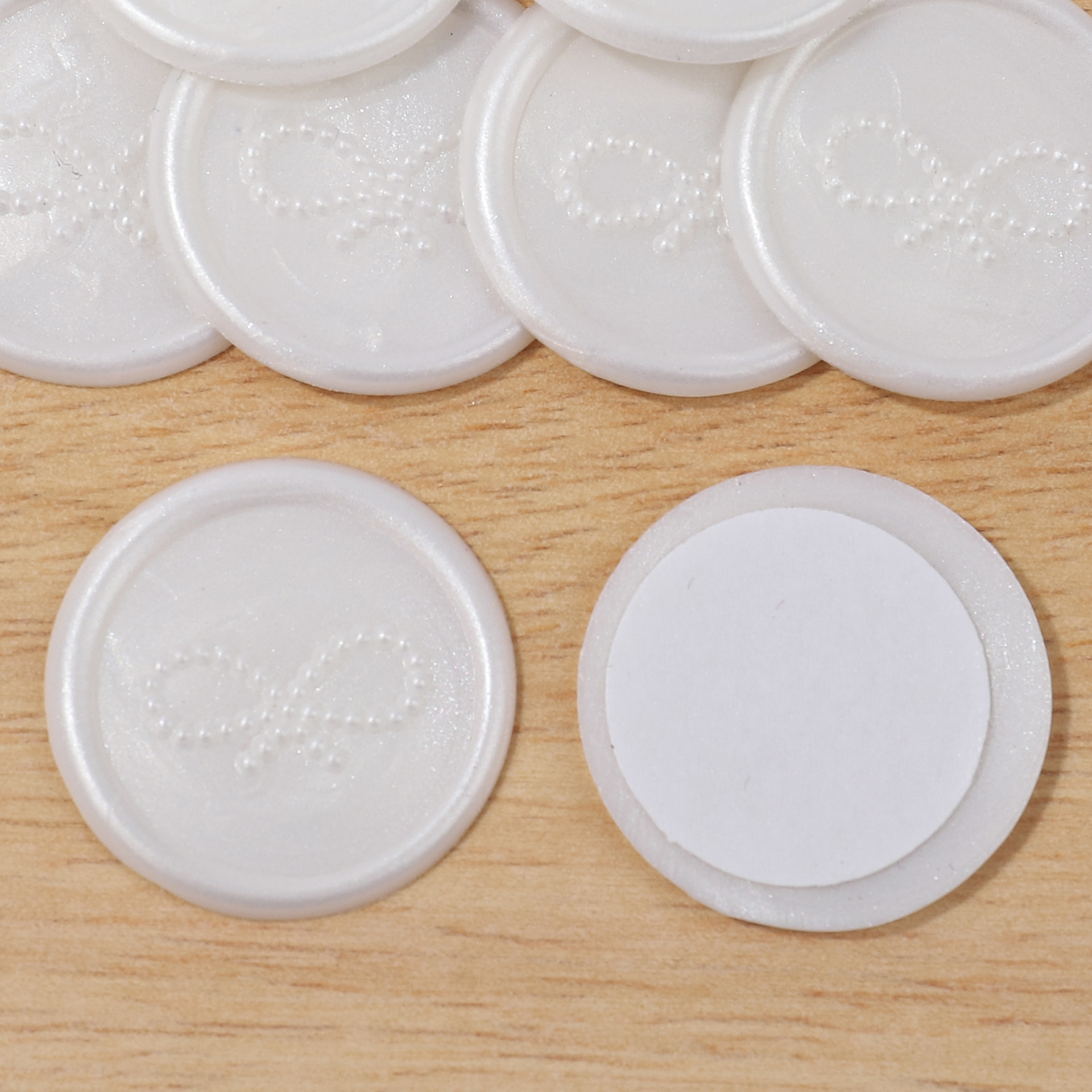 Nuovo fiocco di perle - bianco perla