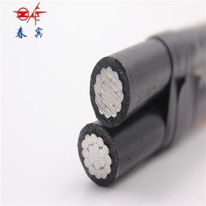 ABC kablo BT aerien presaaembles en alüminyum 3X50 + 1X54,6 + 1X16mm2 0.6/1kV <span class=keywords><strong>400V</strong></span> MDPE yalıtımlı elektrik kablosu