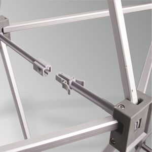 Nhôm kính thiên văn biểu ngữ đứng cho túi xách và thời trang triển lãm nhôm Pop Up Backdrop đứng - Product Image 6