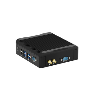 インテルCeleron N5095クアッドコアDDR4 8GB 2 NIC 2RJ45 4COM USB3.0 WiFi VESA統合シリアルサポートFanless組み込みシステム - Product Image 1